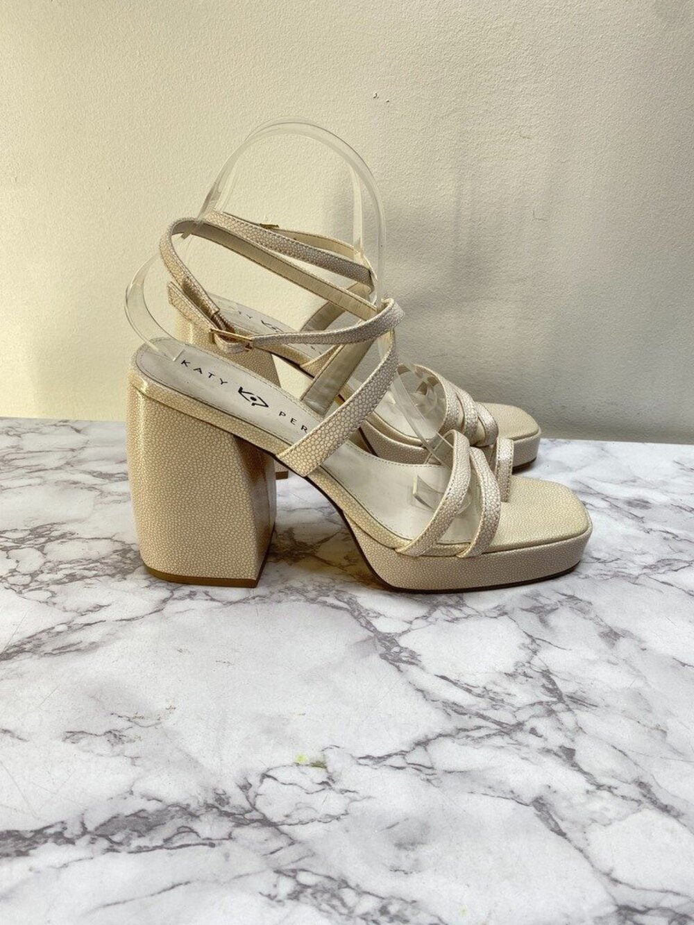 Katy Perry Women's Light Tan The Meadow Classic Platform SZ 9 M